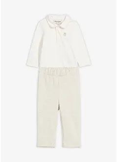 Body e pantaloni in puro cotone biologico (set 2 pezzi), bonprix