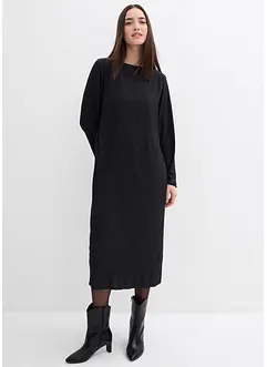 Abito midi in crinkle strutturato, bonprix