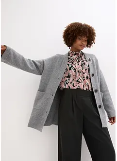 Maxi cardigan con cintura, bonprix