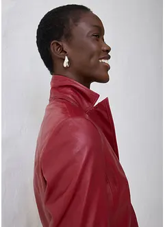 Blazer corto in nappa di agnello, bonprix