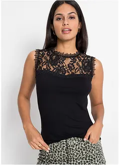 Top in misto viscosa, bonprix
