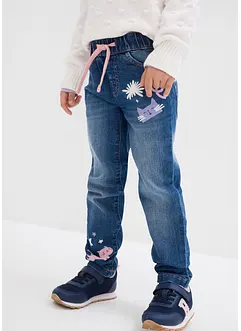 Jeans straight, vita media, bonprix