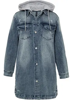 Giacca di jeans con cappuccio, bonprix