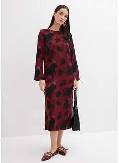 Abito midi in satin, bonprix