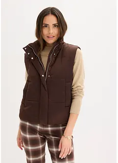 Gilet trapuntato leggermente lucido, bonprix