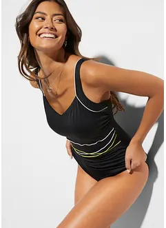 Costume intero con bordature, bonprix