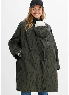 Mantella prémaman impermeabile 3 in 1 con inserto babywearing e sacchetto, bonprix