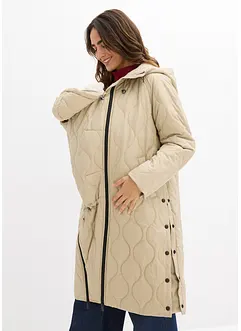 Cappotto prémaman imbottito 3 in 1 di media pesantezza con inserto babywearing, bonprix