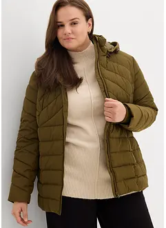 Giacca trapuntata leggera con cappuccio rimovibile, bonprix