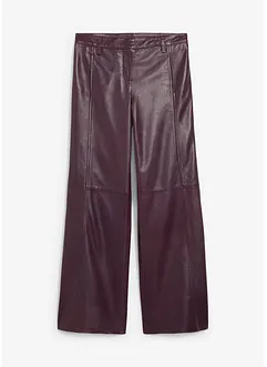 Pantaloni larghi in nappa d'agnello, bonprix