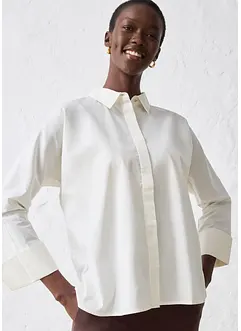 Blusa con seta, bonprix