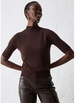 Maglione a collo alto in morbido misto lana, bonprix