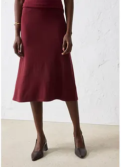 Gonna in maglia di misto lana morbido, bonprix