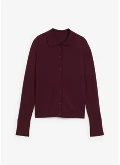 Cardigan in filato fine di misto lana morbido, bonprix