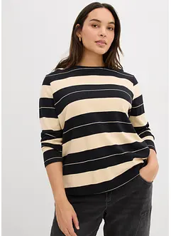 Maglia a maniche lunghe in cotone pesante, bonprix