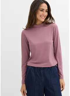 Maglia a maniche lunghe con collo dritto, bonprix
