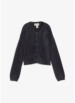 Cardigan in filato peloso di misto viscosa, bonprix