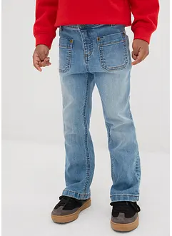 Jeans bootcut, vita media, bonprix