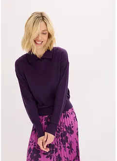 Maglione in filato fine misto viscosa, bonprix