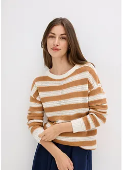 Maglione oversize in puro cotone, bonprix