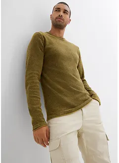 Maglione effetto lavato, slim fit, bonprix
