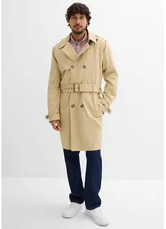 Trench 2 in 1 con cappuccio staccabile, idrorepellente, bonprix