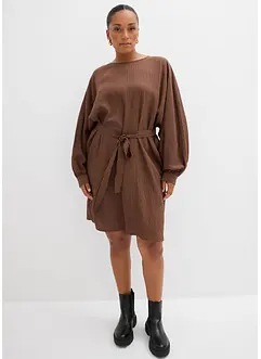 Miniabito strutturato in misto viscosa, bonprix