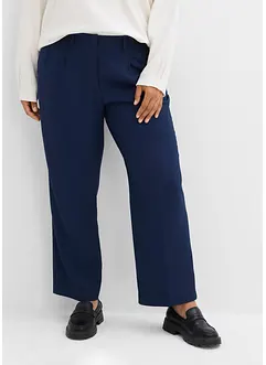 Pantaloni 7/8 larghi in misto cotone biologico elasticizzato, bonprix