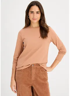 Maglia a maniche lunghe con puro cotone biologico (pacco da 2), bonprix