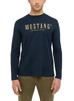Maglia a maniche lunghe Mustang Asheville in puro cotone, Mustang Jeans