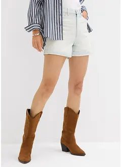 Shorts di jeans, vita alta, bonprix