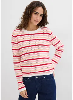 Maglione traforato, bonprix