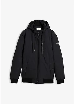 Giacca trapuntata invernale stile bomber con cappuccio, bonprix