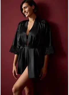 Kimono in satin con effetto lucido, bonprix