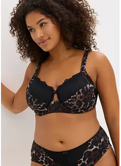 Reggiseno con ferretto, spalline imbottite e pizzo delicato, bonprix