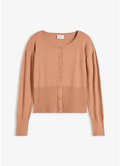 Cardigan in misto viscosa a maglia fine e fluente, bonprix
