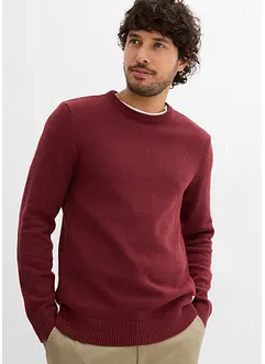 Maglione in filato fine con cotone riciclato, bonprix