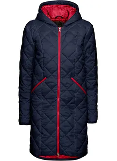 Giubbotto trapuntato con cappuccio bicolore, bonprix