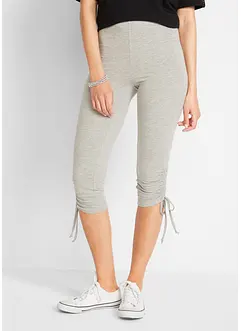 Leggings capri con arricciature (pacco da 2), bonprix