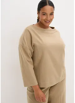 Tunica in tessuto consistente con motivo a spiga, bonprix