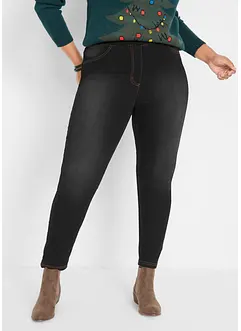 Jeggings termici elasticizzati e leggeri a vita alta con cinta comoda, bonprix