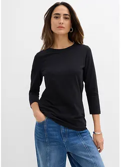 Maglia con maniche a 3/4 e puro cotone biologico, bonprix