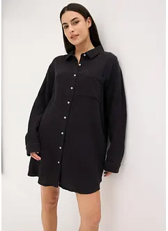 Camicia da notte loungewear oversize in mussola, bonprix
