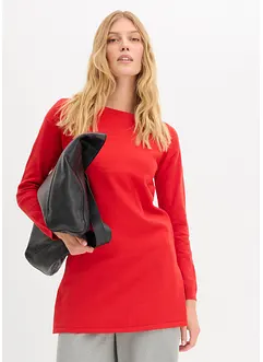 Maglione lungo con cotone riciclato, bonprix