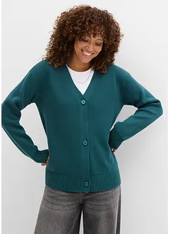 Cardigan in filato fine a coste Milano, bonprix