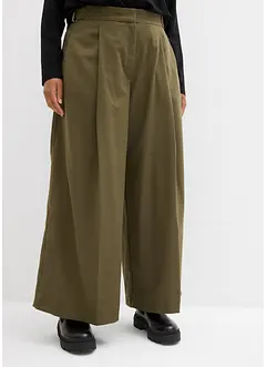 Pantaloni con fibbie ai lati in misto viscosa, bonprix