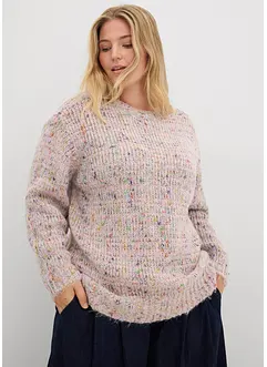 Maglione oversize in filato bouclé, bonprix