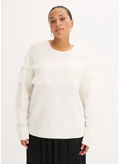 Maglione con volant, bonprix