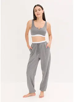 Pantaloni loungewear in felpa con tasche, bonprix
