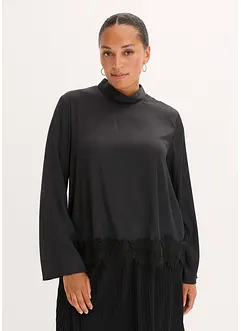 Blusa in satin fluente, bonprix